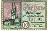 Notgeld DE 10 Pf. -KN ü. 161.000- Stendal , Notgeld 10 Pfennig Schein in kfr. Tieste 7130.25.21 , SA von 1920 -