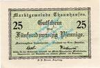 Notgeld DE 25 Pf. Thannhausen , Notgeld 25 Pfennig Schein in kfr. Tieste 7335.05.16 , Bayern o.D. -