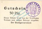 Notgeld DE 50 Pf. Trebsen , Notgeld 50 Pfennig Schein in kfr. Tieste 7405.05.16 , Sachsen o.D. -