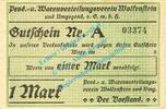 Notgeld DE 1 Mk. Waldmohr , Notgeld 1 Mark Schein in kfr. Tieste 7665.05.04 , Pfalz o.D. -