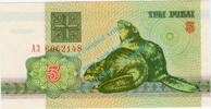 Belarus - Weissrussland 3 Rubel Banknote Weissrussland - Belarus , 3 Rubel Schein von 1992 in unc - kfr -