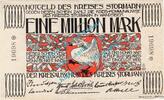 Inflation DE 1 Mio. Mk. Stormarn , Banknote 1 Million Mark Schein in L-gbr. Keller 4897.b , SH von 1923 -