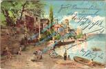 Bayern Passau , AK-PK , Motiv -Partie am Inn- gel. 1903 , Bayern -