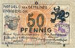 Notgeld DE 50 Pf. Nr.4 Ennigerloh , Notgeld 50 Pfennig Nr.4 -Gem- Stpl- in unc-kfr 338.2.a , NRW 1921 -