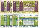 Serienscheine DE 8 Scheine kpl. -1513- Königswinter , Notgeld Set --8 x Serie 1513 -- in kfr. M-G 730.3.b von 1921 -