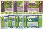 Serienscheine DE 7 Scheine kpl. -S.1511 + WZ- Königswinter , Notgeld Set --7 x 1511 und WZ-- kpl. in kfr. M-G 730.1 , NRW 1921 -