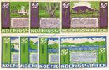 Serienscheine DE 7 Scheine kpl. -S.1510 + WZ- Königswinter , Notgeld Set --7 x 1510 und WZ-- kpl. in kfr. M-G 730.1 , NRW 1921 -