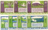 Serienscheine DE 7 Scheine kpl. -S.1506 + WZ- Königswinter , Notgeld Set --7 x 1506 und WZ-- kpl. in kfr. M-G 730.1 , NRW 1921 -