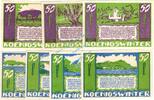 Serienscheine DE 7 Scheine kpl. -S.1507- Königswinter , Notgeld Set --7 x 1507-- kpl. in kfr. M-G 730.2.c Westfalen 1921 -