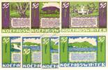 Serienscheine DE 7 Scheine kpl. -S.1510- Königswinter , Notgeld Set --7 x 1510-- kpl. in kfr. M-G 730.2.c Westfalen 1921 -
