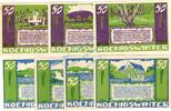 Serienscheine DE 7 Scheine kpl. -S.1505- Königswinter , Notgeld Set --7 x 1505-- kpl. in kfr. M-G 730.2.c Westfalen 1921 -