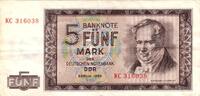 DDR Notenbank 5 Mk. 1964 Banknote , 5 Mark Schein in gbr. DDR-16, Ros.35... 4,39 EUR  plus 7,99 EUR verzending