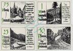 Notgeld DE 4 Scheine kpl. -FEHLDRUCK- Freienohl , Notgeld blau -4 x Rs.FEHLDRUCK- in unc-kfr. M-G 384.3 , Westfalen -
