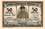 Serienscheine DE 50 Pf. Rheine , Notgeld 50 Pfennig Schein unc-kfr. M-G 1351.1 , Westfalen von 1922 -