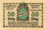 Kleingeld 1914-1922 50 Pf. Ansbach , Notgeld 50 Pfennig Schein unc-kfr. Ti.0160.15.15 , Bayern 1918 Verkehr -
