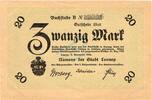 Großnotgeld 1918 DE 20 Mk. Lennep , Banknote 20 Mark Schein f-kfr. Geiger 315.08.a , Rheinland 1918 Grossno -