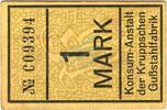 1 Mk. 1918 Großnotgeld 1918 DE Essen , Notgeld 1 Mark Schein unc-kfr. Geiger 140.04 , Rheinland o.D. Grossnotge 1- , RS. Fleck