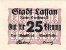 Kleingeld 1914-1922 25 Pf. Lassan , Notgeld 25 Pfennig Schein unc-kfr. Ti.3890.10.11 , Pommern o.D. Verkehr -