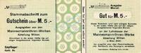 Großnotgeld 1918 DE 5 Mk. Witten , Banknote 5 Mark Schein unc-kfr.E Geiger 563.01 , Westfalen o.D. -
