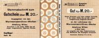 Großnotgeld 1918 DE 20 Mk. Witten , Banknote 20 Mark Schein unc-kfr.E Geiger 563.03 , Westfalen o.D. -