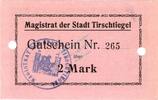 Notgeld 1914/15 2 Mk. Tirschtiegel , Notgeld 2 Mark Schein unc-kfr.E Diessner 403.a , Posen o.D. Notg. -