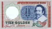 Niederlande 10 Gulden Banknote Niederlande , 10 Gulden Schein 1953 -Hugo de Groot- gbr. P.85 -