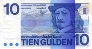 Niederlande 10 Gulden Banknote Niederlande , 10 Gulden Schein 1968 -Frans Hals- gbr. P.91 -