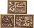 3 Scheine kpl. o.D. Inflation 1923 DE Essen , 3 Propaganda- Scherzscheine unc-kfr. Keller..... Westfalen 1923 Inflatio 1 bis 1-