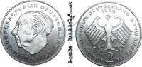 Bundesrepublik Deutschland 2 Mk. 2 Mark Kursmmünze 1986 F -BRD Theodor Heuss- ss-vz , J.407 -0681- -