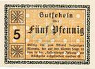 Kleingeld 1914-1922 DE 5 Pf. Festenberg , Notgeld 5 Pfennig Schein unc-kfr. Ti.1855.05.30 , Schlesien o.D. Ve -