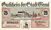 Kleingeld 1914-1922 DE 25 Pf. Esens , Notgeld 25 Pfennig Schein unc-kfr. Ti.1795.05.05 , Niedersachsen o.D. Ve -