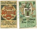 Kleingeld 1914-1922 DE 2 Scheine kpl. Eschwege , Notgeld Set mit 2 Scheinen unc-kfr. Ti.1785.05.30-31 , Hessen 1920 Ve -