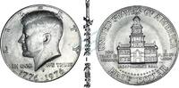 United States of America 1/2 Dollar USA , 1 halber Dollar 1976 D -Kennedy-independence Hall- , ss-vz -0202- -