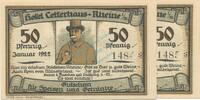 Serienscheine DE 2 Scheine -KN fortlaufend- Rheine , Notgeld 50 Pf. -2 x KN fortlaufend- unc-kfr. M-G.1118.1 , NRW 1922 Seri -