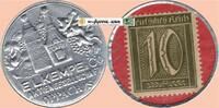 Briefmarken Kapselgeld 10 Pf. o.D. Oppach , Kapselgeld 10 Pfennig unc-kf... 49,95 EUR  Excl. 200,00 EUR Verzending