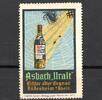 Rüdesheim 1 x Reklamemarke Reklamemarke Rüdesheim -Asbach Uralt Nr.5 Sonnenstrahl- unc-kfr. -0202- -