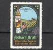 Rüdesheim 1 x Reklamemarke Reklamemarke Rüdesheim -Asbach Uralt echter alter Cognac, Nr.7- unc-kfr. -0210- -
