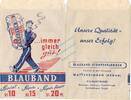 Watterdingen (Hegau) 1 x Reklametüte Werbung Reklametüte -Blauband Stumpen- unc-kfr. Vintage Tante Emma Laden -0257- -