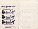 Goslar 1 x Reklametüte Werbung Reklametüte -Harzer Grauhof Brunnen- unc-kfr. Vintage Tante Emma -0259- -