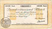 Inflation 1923 DE 100.000 Mk. 1923 Neheim , Banknote 100.000 Mark Schein... 22,00 EUR  Excl. 200,00 EUR Verzending
