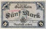 Gro&szlig;notgeld 1918 DE 5 Mk. 1918 Neustadt Orla , Banknote 5 Mark Schein , ... 3,99 EUR  Excl. 200,00 EUR Verzending