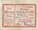 Inflation 1923 DE 2 Mio. Mk. 1923 Hamborn , Banknote 2 Millionen Mark Sc... 7,90 EUR  Excl. 200,00 EUR Verzending