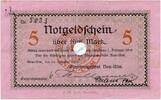 Gro&szlig;notgeld 1918 DE 5 Mk. 1918 Neu Ulm , Banknote 5 Mark Schein entw. Ge... 7,49 EUR  Excl. 200,00 EUR Verzending