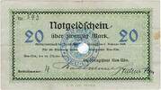 Gro&szlig;notgeld 1918 DE 20 Mk. 1918 Neu Ulm , Banknote 20 Mark Schein entw. ... 8,95 EUR  Excl. 200,00 EUR Verzending