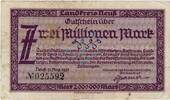 Inflation 1923 DE 2 Mio. Mk. 1923 Neuss , Banknote 2 Millionen Mark Sche... 7,90 EUR  Excl. 200,00 EUR Verzending