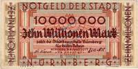 Inflation 1923 DE 10 Mio. Mk. 1923 N&uuml;rnberg , Banknote 10 Millionen Mark... 7,90 EUR  Excl. 200,00 EUR Verzending