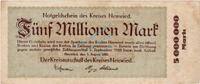 Inflation 1923 DE 5 Mio. Mk. 1923 Neuwied , Banknote 5 Millionen Mark Sc... 9,90 EUR  Excl. 200,00 EUR Verzending