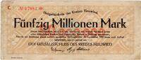 Inflation 1923 DE 50 Mio. Mk. 1923 Neuwied , Banknote 50 Millionen Mark ... 6,90 EUR  Excl. 200,00 EUR Verzending
