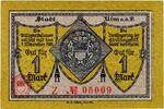 Gro&szlig;notgeld 1918 DE 1 Mk. 1918 Ulm , Banknote 1 Mark Schein unc-kfr. Gei... 3,59 EUR  Excl. 200,00 EUR Verzending