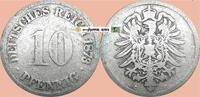 deutsches Kaiserreich 10 Pf. 1873 C 10 Pfennig M&uuml;nze Deutsches Kaiserrei... 11,95 EUR  Excl. 200,00 EUR Verzending